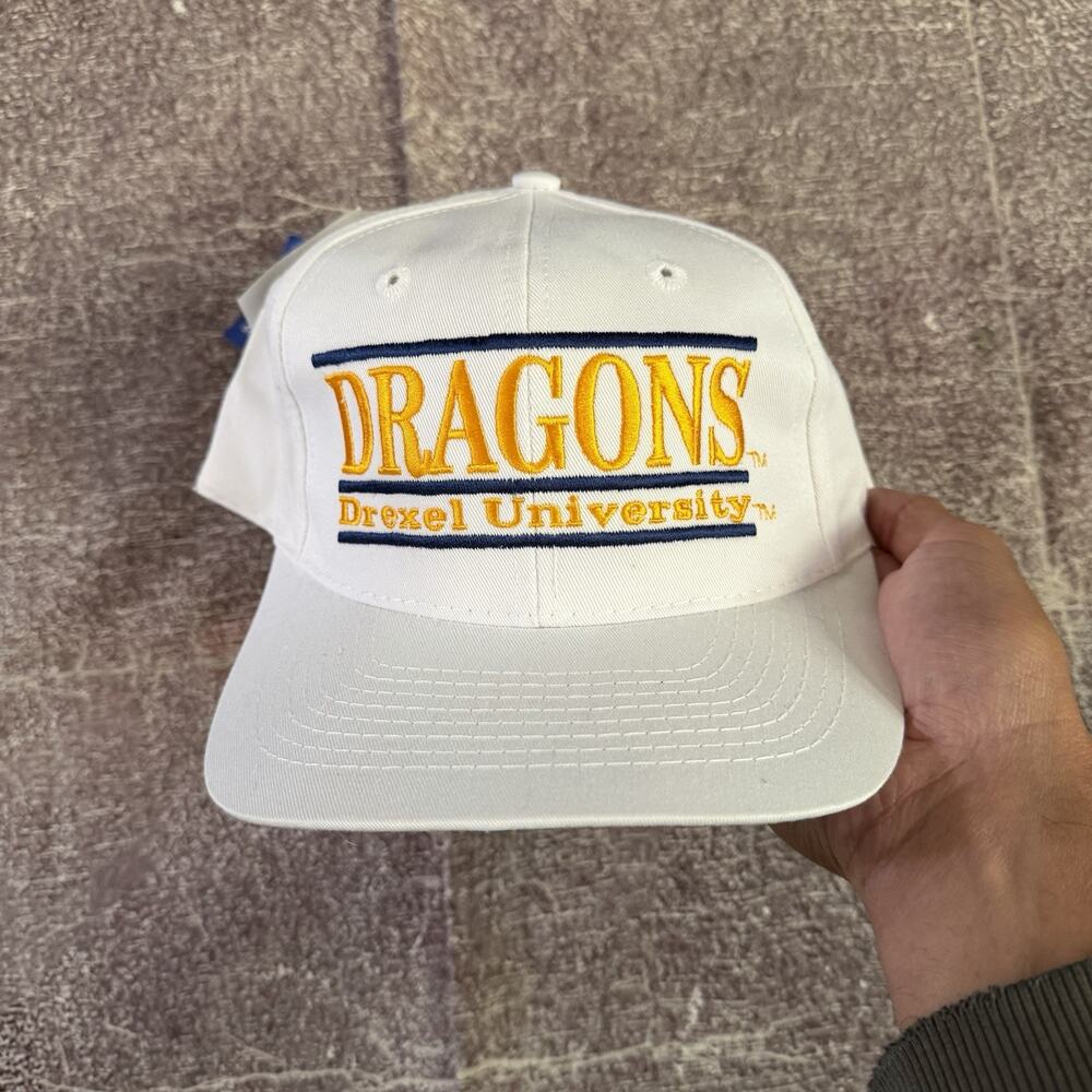 NWT Men's Vintage 90's The Game Drexel University Dragons Split Bar Snapback Hat